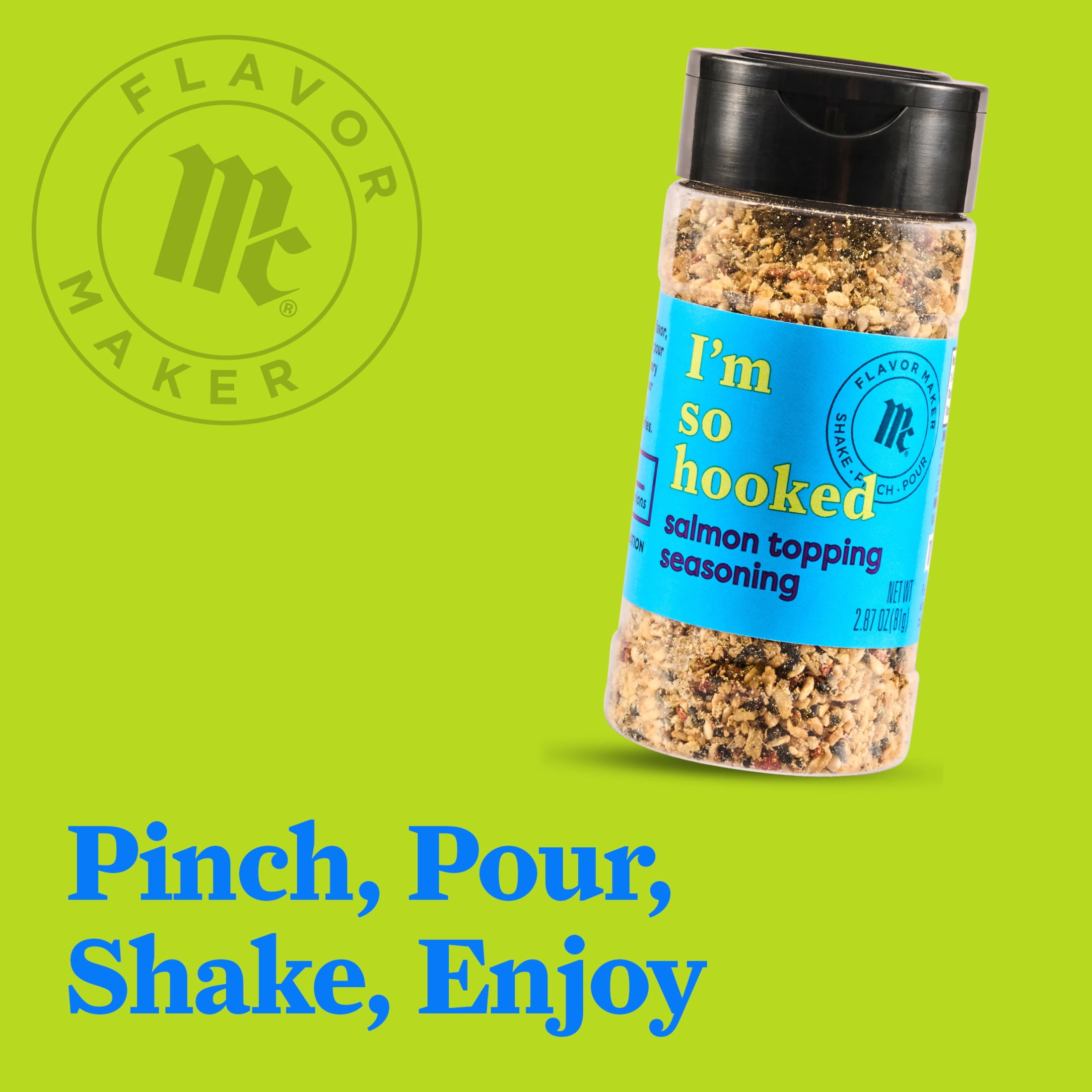 McCormick Flavor Maker Salmon Topping Seasoning, 2.87 oz Bottle