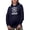 Navy Blue, variant on Birthday Boy Level 7 Unlocked - Video Gamer's 7th Bday, Black Hooded Sweatshirt or Hoodie, Medium