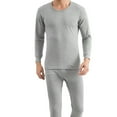 thumbnail image 6 of Men's Fleece Thermal Underwear 2 Sets,  Fleece Long Johns Sleepwear, 3 Colors, Size m-2xl, 6 of 6