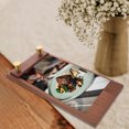 thumbnail image 4 of Worgeous Wooden Tabletop Menu Holder Rustic Wood Message Board Menu Clips For Cafes Restaurants Displaying Signs Wooden Display Stand, 4 of 8