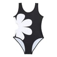 thumbnail image 5 of Girls Ones Piece Swimsuits Size 1-13 Years Toddler Crossback Backless Bathing Suit Cutout Kids Sport Sleeveless Swimwear for Summer Beach Vocation Black, 5 of 9