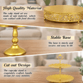 Standing Party Table 8 Cake Stand Metal Dessert Table Display Set 3-tier Cupcake Tower And ...