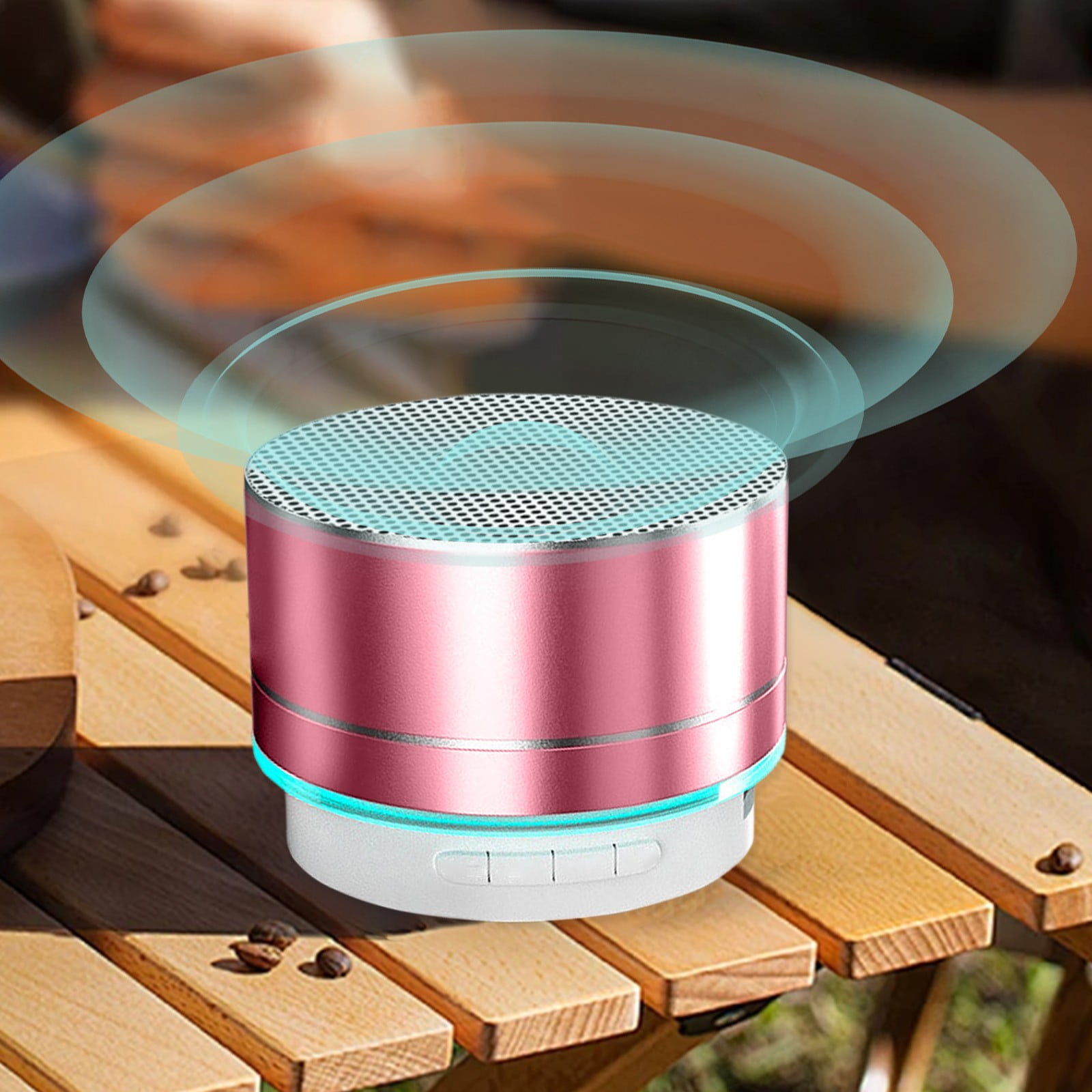 Yoziaaoa 4 Pcs Portable Mini Bluetooth Speaker, Enhanced Bass and High Definition Sound, Portable Design,Fits for iPhone, iPad,Nexus,Laptops and More