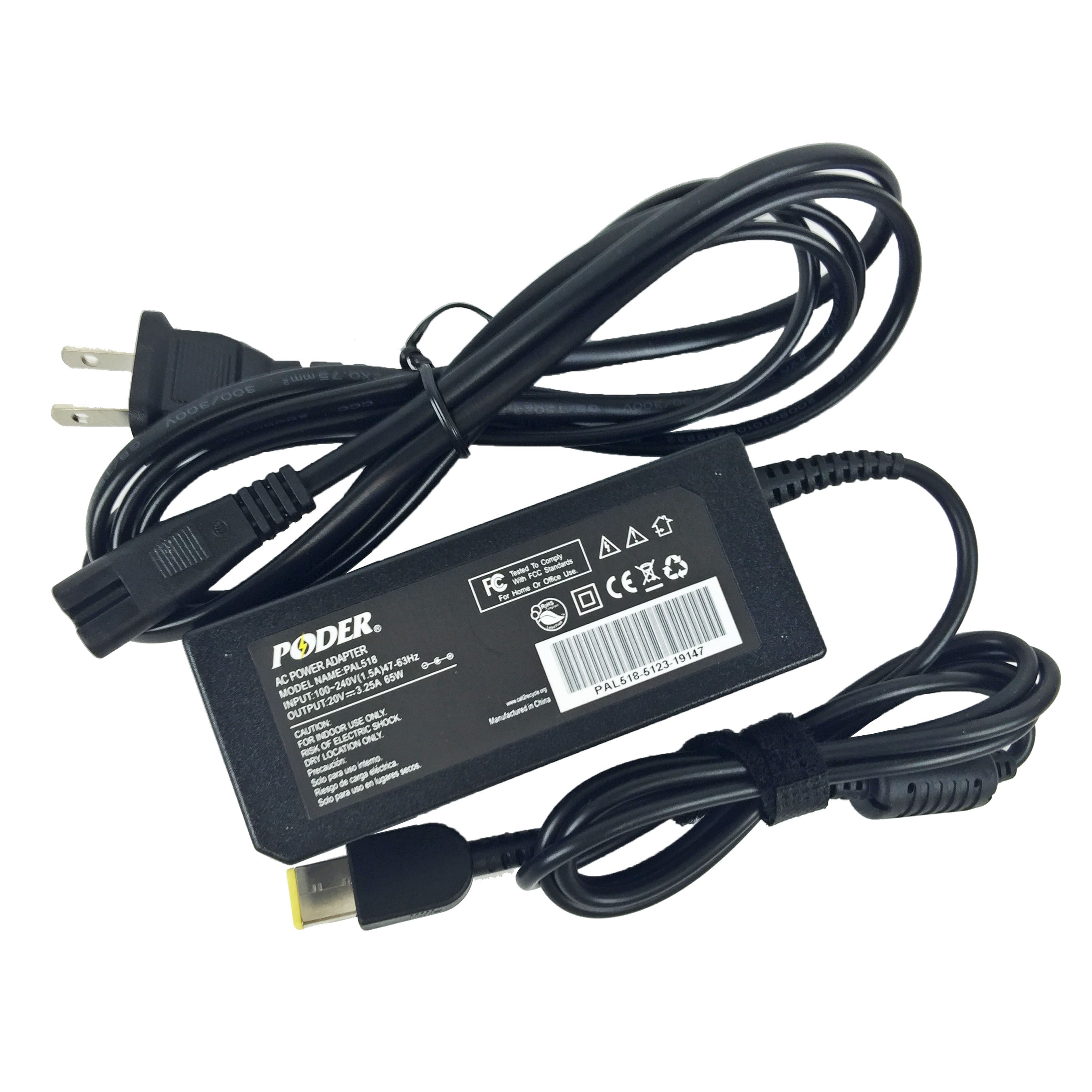New Poder High Quality Replacement Ac Adapter Power Cable Charger For Lenovo Thinkpad X1 Carbon Yoga T440 Input 100 240v 47 63hz Output v 3 25a 65w Walmart Com