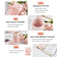 thumbnail image 3 of Ikfashoni Gifts for Mom, Pink Coffee Mug with Coaster and Spoon, Mom Gifts Cup, 14fl oz, 3 of 9
