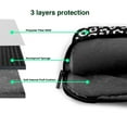 thumbnail image 4 of Lsque Black Leopard Pattern Laptop Bag – Portable & Slim Single-Shoulder Computer Case with Adjustable Strap, Protective, Lightweight for 13”/14”/15.6” Laptops, 4 of 8