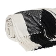 thumbnail image 4 of Parkland Collection Transitional Stripe Black Rectangle 60" x 50" Throw, 4 of 4