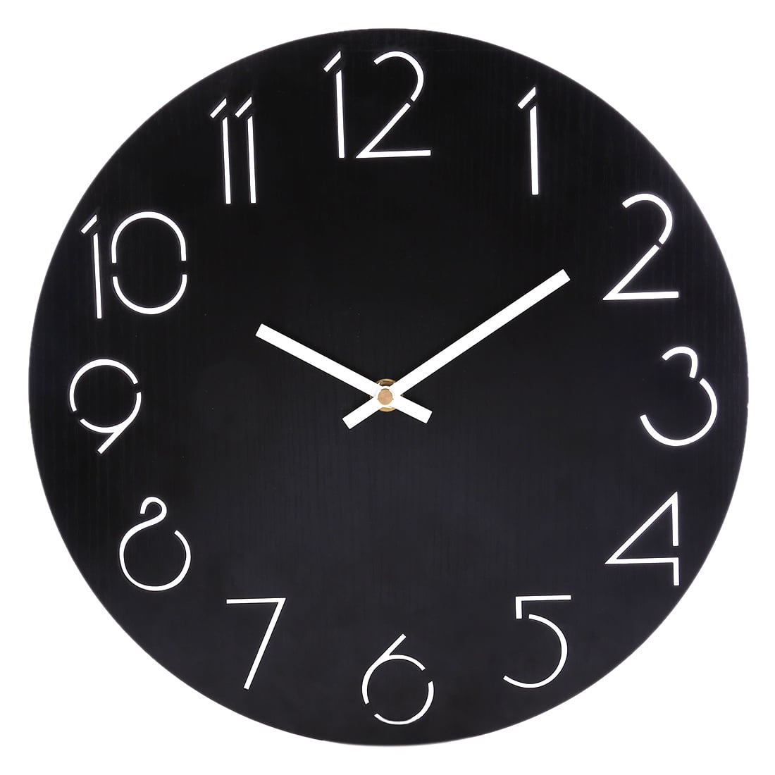 Simple Country Style Round Wall Clock Bedroom Living Room Mute Clock