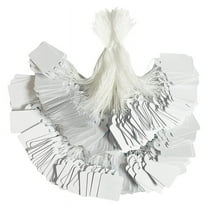 1000Pc Price Tags with String Attached White Marking Tag Small Clothing for Pricing Jewelry Yard Sale