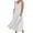 White, variant on Rutainlusire Sleeveless Dress for Summer for Women Women's Summer Fashion Casual Solid Color Sleeveless Cotton Linen Long Dress