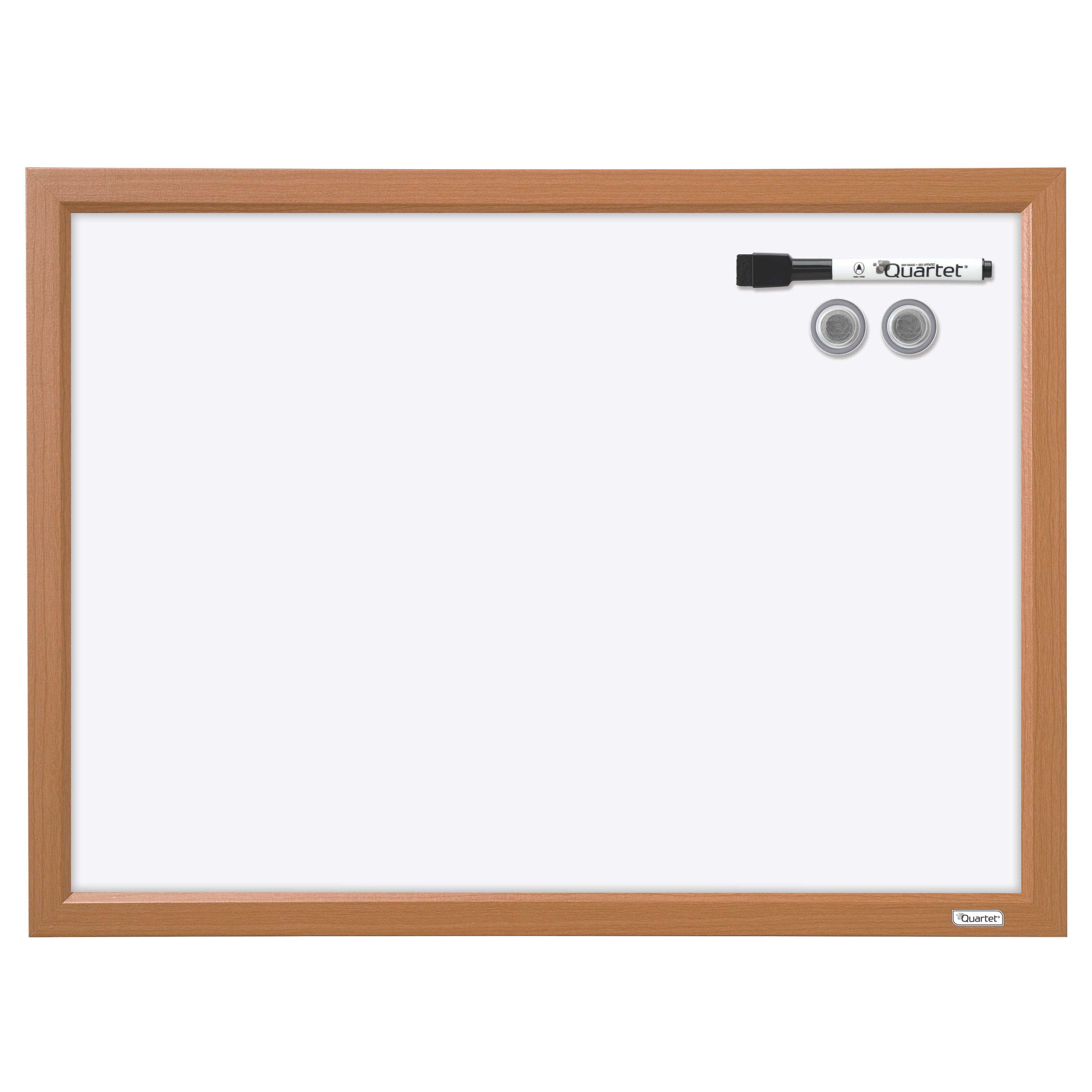 Quartet DryErase Board, 17" x 23", Wood Finish Frame