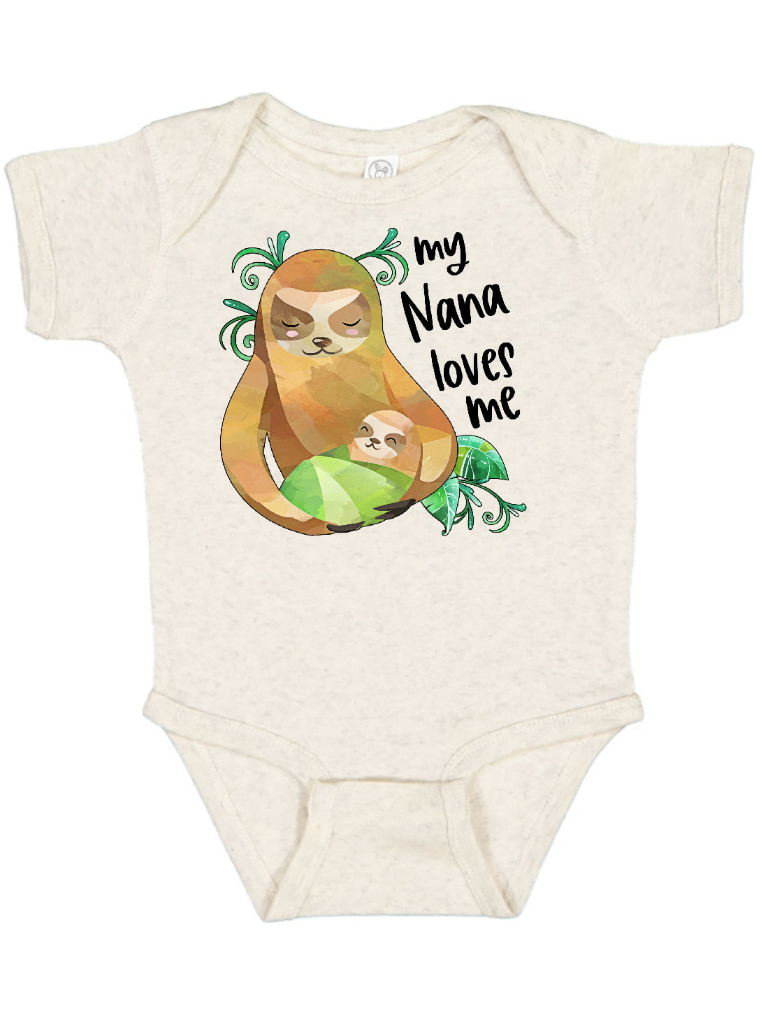 inktastic My Nana Loves Me Sloth Infant Creeper