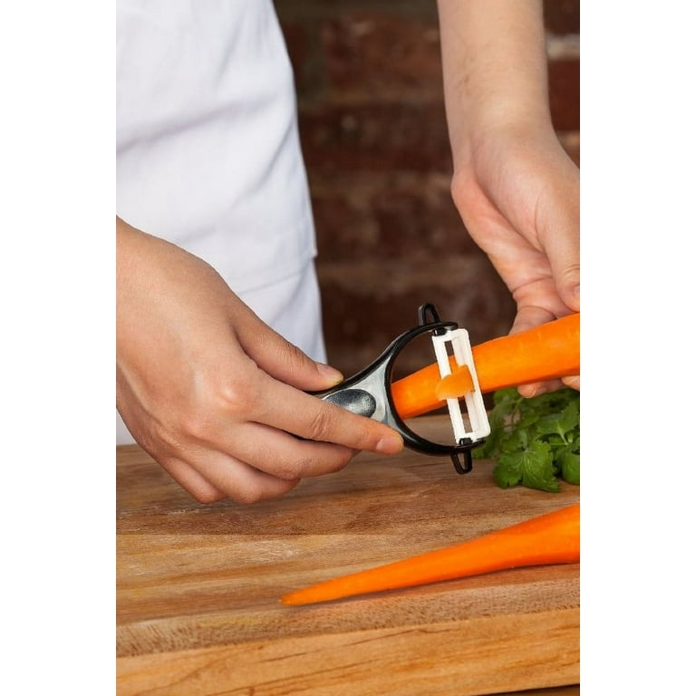 Ceramic blade potato peeler