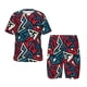 thumbnail image 1 of Balery Geometric Elements Conjunto de Pijama Infantil de Manga Corta con Estampado – Ropa de Dormir de Algodón Suave-XX-Large, 1 of 6