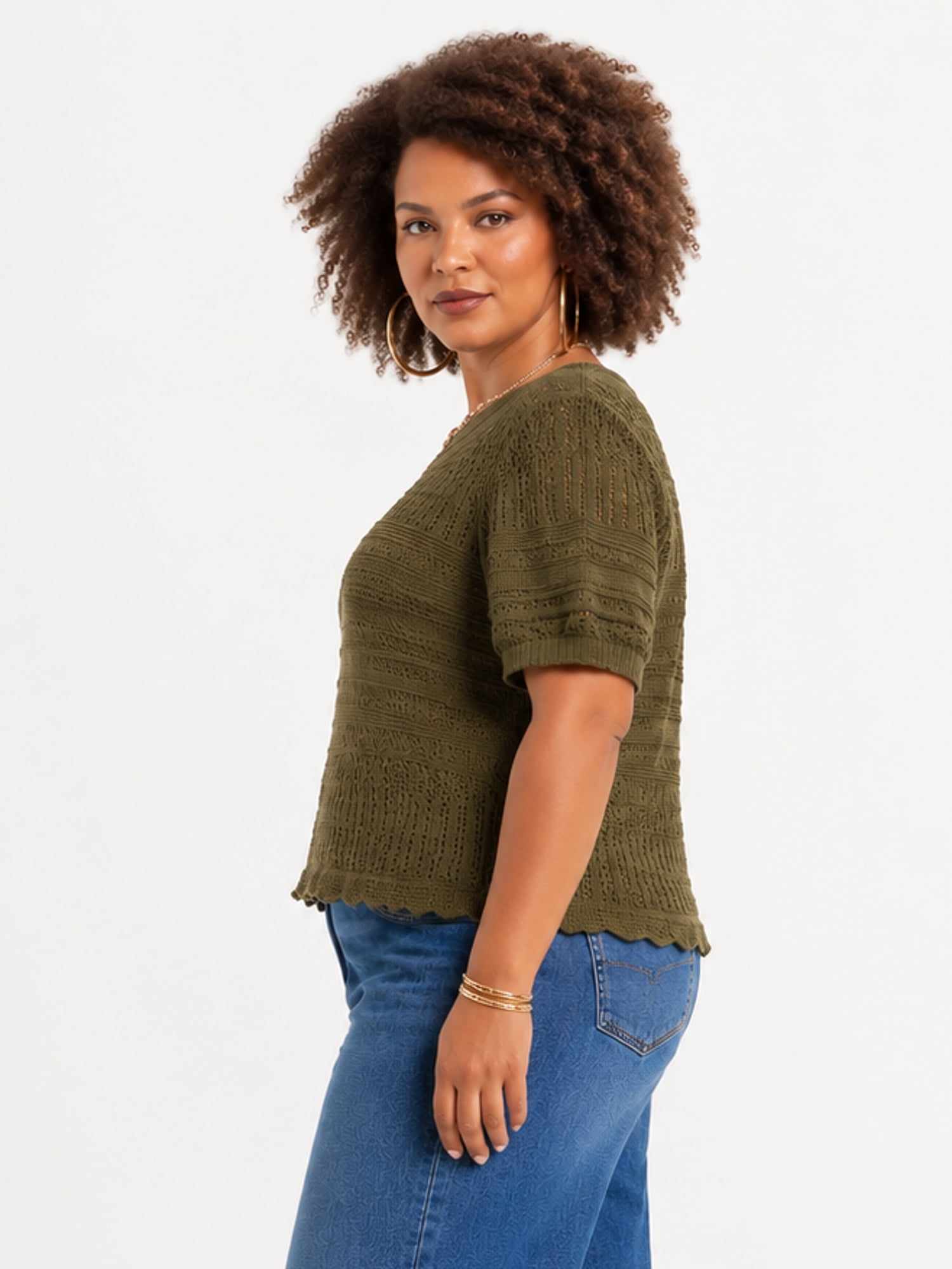 Jessica Simpson Women's Plus Size Seraphina Sweater, Sizes 0X-4X