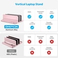 thumbnail image 2 of Soporte vertical para portátil OMOTON Double Dock para MacBook de 17,3", 2 of 8