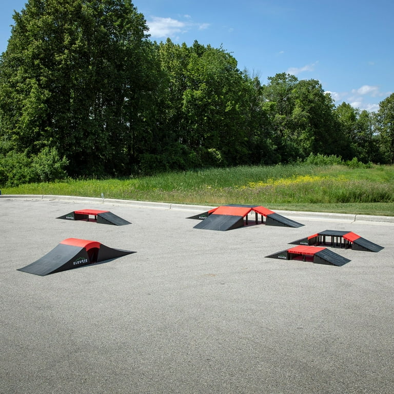 Elevate Outdoor BMX, Skate, Bike Jump Plastic Ramp Set - EZ-Link