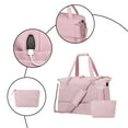 thumbnail image 6 of Womens Travel Duffel Bag, Weekender Tote with Shoe Compartment, Wet Pocket and Usb Charging Port, Large Capacity Carry on for Gym, Overnight Trips, Weekend Getaways, Pink, by FAJHHA, 6 of 8