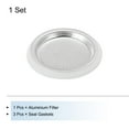 thumbnail image 3 of Uxcell Stovetop Espresso Maker Parts 1 Filter and 3 Silicone Gasket Seals 49x41x5.5mm for 2-Cup Mocha Coffee Maker Pot, 3 of 6