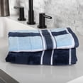 thumbnail image 4 of Juego de toallas Lavish Home, 6 piezas, 525 g/m², 100% algodón, azul marino, 4 of 6