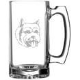 thumbnail image 1 of NORWICH TERRIER Dog Themed Etched 25oz Beer Mug, 1 of 1