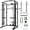 Black, variant on IdealHouse Power Cage with SmithBar & LAT Pulldown, 1600 Lbs Capacity Power Rack with Dip Handles, Cable Pulley, J-Hooks for Home Gym, Black
