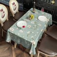 thumbnail image 2 of Pioneer Flower Floral Print Pattern Rectangle Tablecloth 60"x120", Waterproof Polyester Table Cloth, Wipeable Spillproof for Dining Camping Indoor Outdoor, 2 of 6