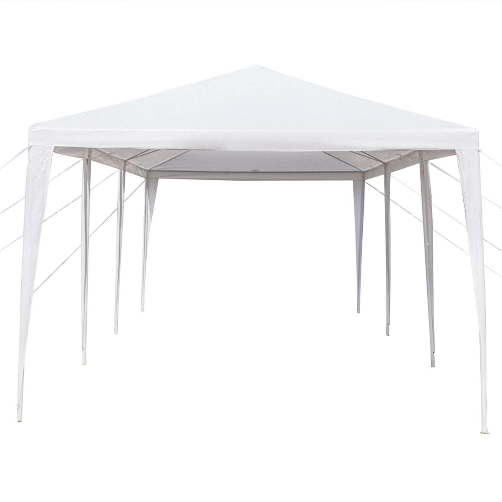 Kepooman 3 x 9m Canopy, Portable Folding Instant Canopy Tent, Outdoor Canopies, White, Seven Sides