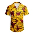 thumbnail image 3 of Rovga Mens Shirts Short Sleeve Traditional Style Summer Hawaii Beach Holiday Floral Shirts Yellow Shirt,Size:Xxxl, 3 of 5