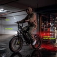 thumbnail image 6 of Jasion EB5 Sport 750W Electric Mountain Bike for Adults, 80-Mile 20" Fat Tire Ebike with Rear Rack & Removable Water Bottle Holder, App Controlled, Black, 6 of 8