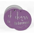 thumbnail image 2 of Inkdotpot Pack Of 100 Real Silver Foil Paper Tags Cheers To Retirement Favor Hang Tags, 2 of 6
