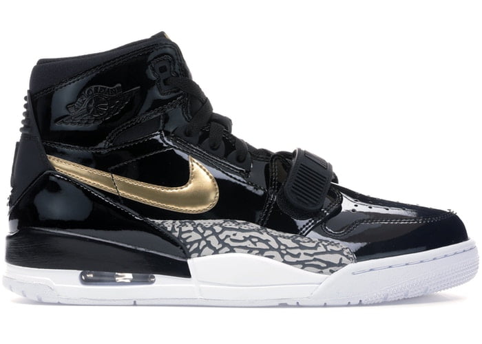 jordan legacy 312 black and gold