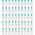 thumbnail image 1 of shiyou-50pcs Fishing Weight Slider, Stainless Steel Fishing Line Sinker Slides Practical Sinker Slides Premium Fish Finder Rig Weight Slider for Fishing Tackle Accessories, 1 of 4