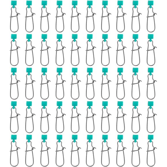 shiyou-50pcs Fishing Weight Slider, Stainless Steel Fishing Line Sinker Slides Practical Sinker Slides Premium Fish Finder Rig Weight Slider for Fishing Tackle Accessories
