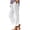 White, variant on Women's Patchwork Cotton Linen Casual Pants Loose Fit with Pockets