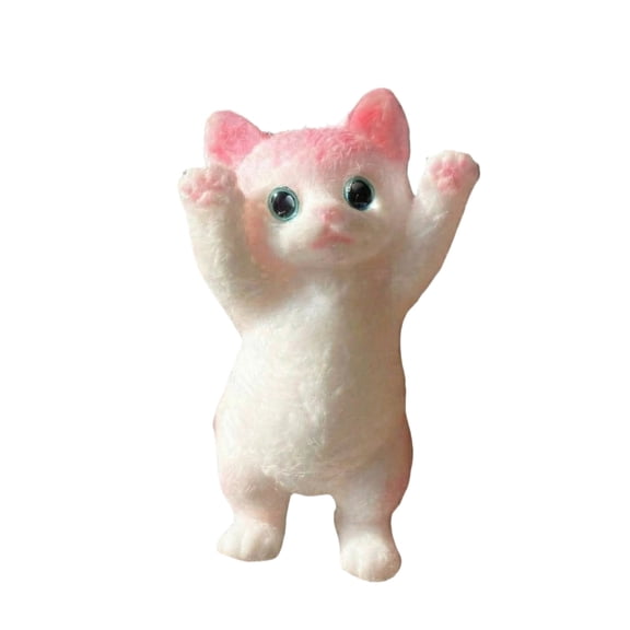Knisume Cute Handmade Cat Squishy Toys for Stress – Slow Rising Squeeze Fidget Sensory Relief Toy Office Desk Decompression Squeezable,A