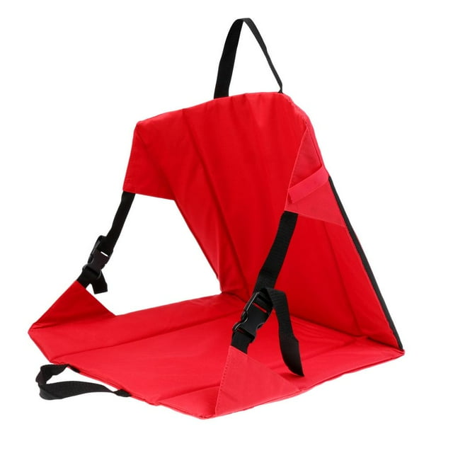 Cojín de asiento plegable portátil para silla, cojín trasero para Camping, Picnic, blanqueador, deportes rojo01 kusrkot Cojín de asiento
