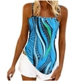 thumbnail image 4 of Levmjia Women's Tank Tops Casual Cute Sleeveless Printed Shirt Polyester Irregular Hem Summer Fashion Boho Style Versatile Daily Wear, 4 of 6