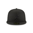 thumbnail image 2 of Gorra New Era Atlanta Braves 59FIFTY Ajustada Negra 7 1/2, 2 of 4
