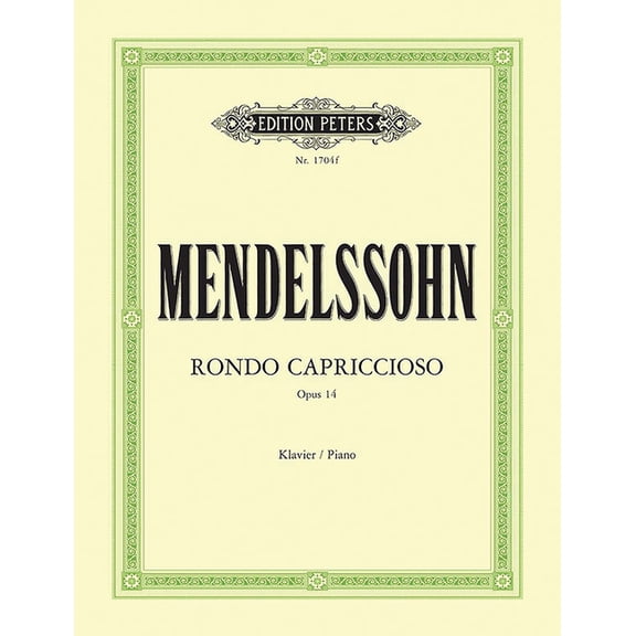 Edition Peters Rondo Capriccioso Op. 14: Sheet, (Paperback)
