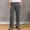 Dark Grey, variant on Daolelai Men's Drawstring Elastic Waist Solid Color Pocket Trousers Loose Sports Trousers Without Side Pockets (Plus )