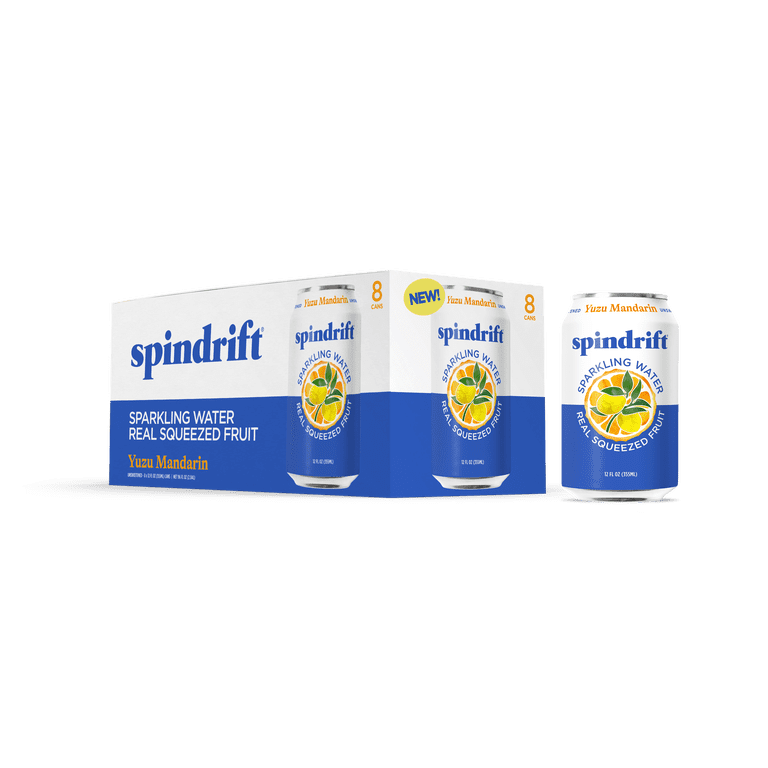 Spindrift Yuzu Mandarin Sparkling Water, 12 fl oz, 8 Pack photo 2
