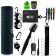thumbnail image 1 of Golf-EZ Golf Essentials Kit | Golf Towel | Cleaning Brush | TRI-LINE Golf Ball Alignment Kit | Divot Repair Tool | Golf Ball & Tee Holder, 1 of 4