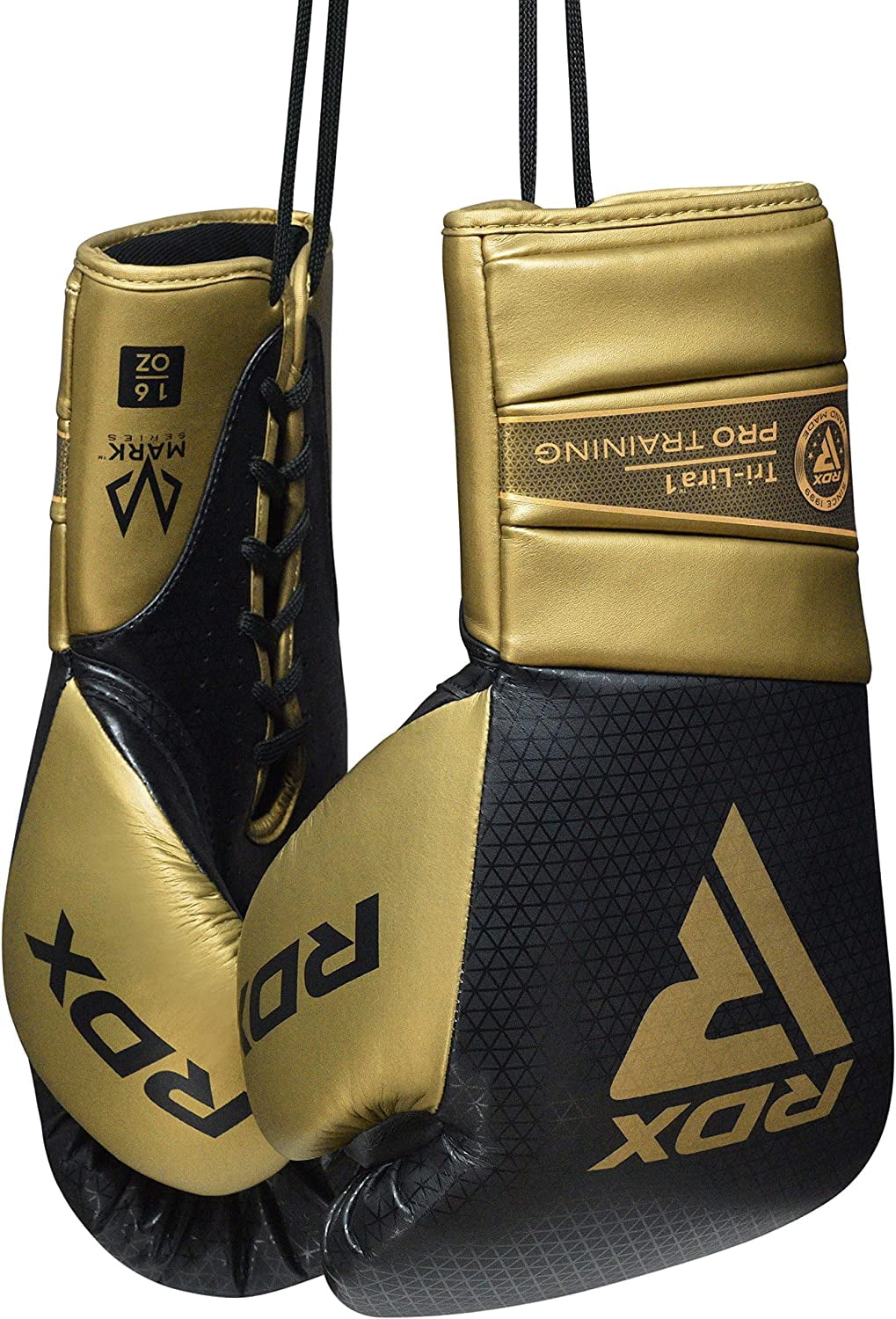 RDX Boxing Gloves for Training Muay Thai Mitts, Maya Hide Leather MARK PRO Glove for Sparring, Kickboxing, Fighting, Punch Bags, Focus Pads and Double End Ball Punching