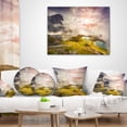 thumbnail image 4 of Designart Sunrise on the Lakes Del Piani - Landscape Printed Throw Pillow - 12x20, 4 of 5