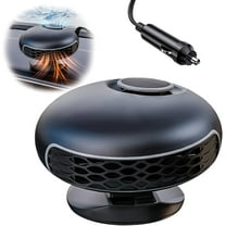 2 in1 Fast Heating and Cooling Car Heaters , Portable Car Heater,12v Car Heater and Defroster, Car Heater That Plugs into Cigarette Lighter 360°Degree Defroster with Rotatable Suction Holder
