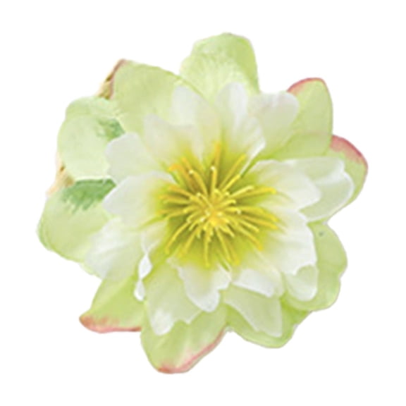 Luoshdecor Fabric Silk Peach Flower Head Decoration,10Pcs Blossoms Artificial Flowers for Wedding Bouquets Hair Accessories
