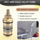 thumbnail image 5 of Brass Replacement Thermostatic , Shower Mixer Valve Bar Repair Kit Bathroom Water Temperature Control Faucet, 5 of 5