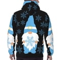 thumbnail image 7 of Naloa Christmas Gnome Snowflake Men's Casual Hooded Collar Drawstring Hoodies Pullover Sweatshirts Casual Long Sleeve Shirts-3X-Large, 7 of 7