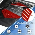 thumbnail image 3 of ALLTIMES 2 Pcs Panneau de Protection Rouge pour Moteur Corvette C8 Stingray (Coupe, C8, R Z51) 2020-2024, Plastique ABS, 3 of 11